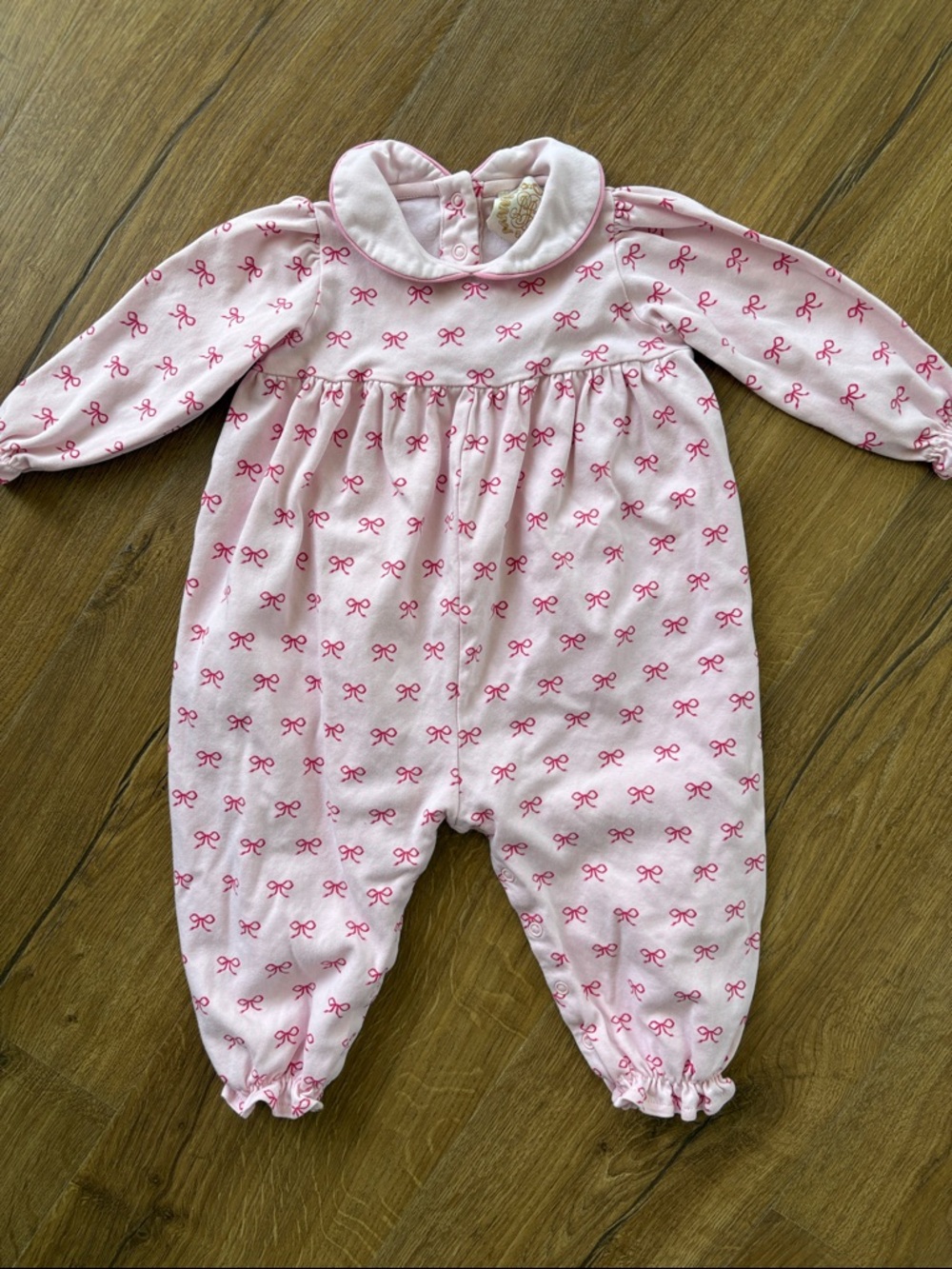 TBBC Bow Print Romper 18-24 Months EUC
